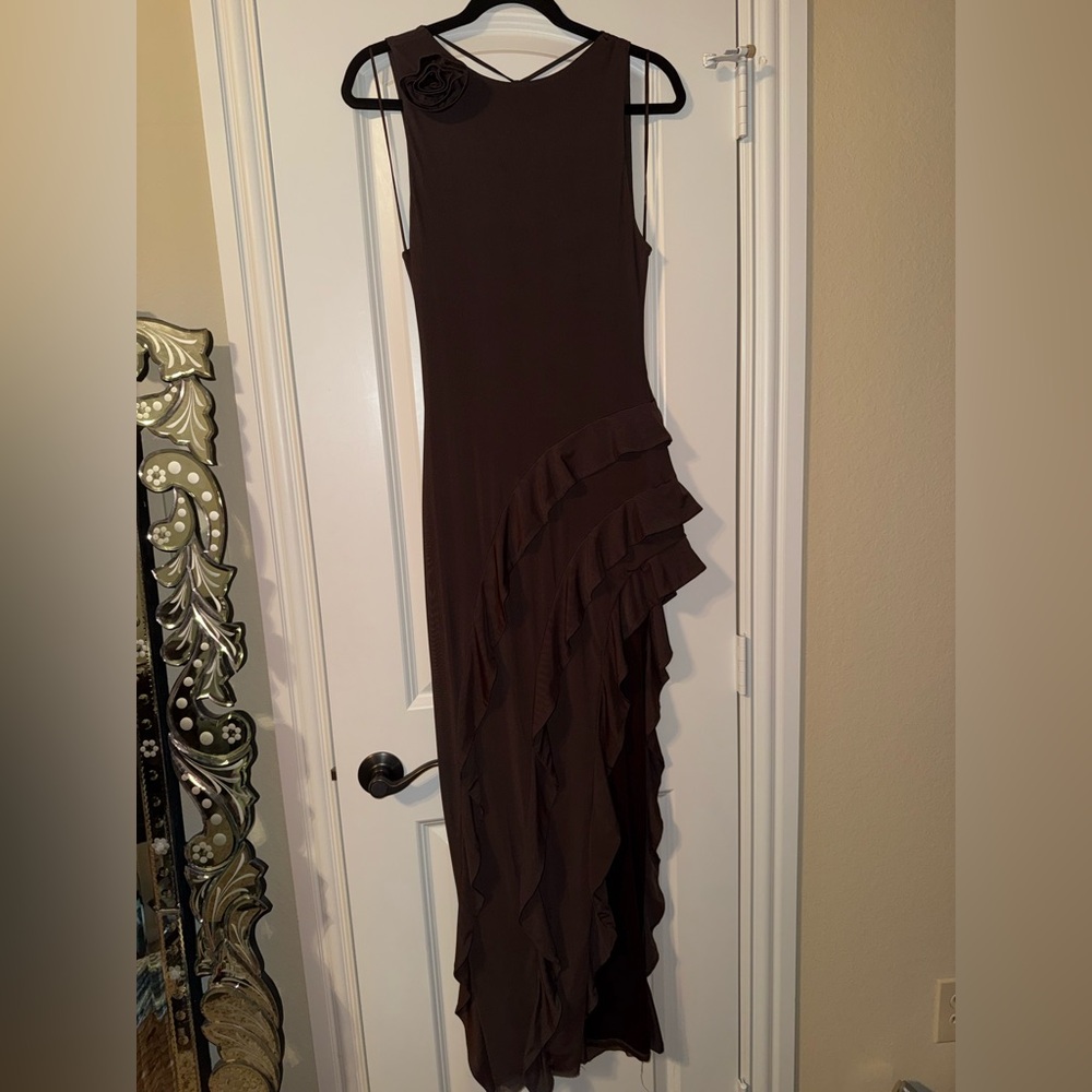 AFRM Women's hairess Ruffle Maxi Dress size small - Picture 4 of 10